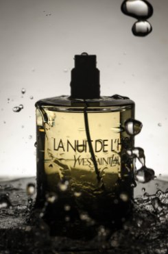 Yves Saint Laurent commercial splash photography